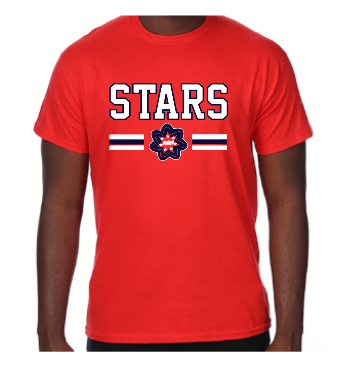 Block Stars Triple Stripe Tshirt
