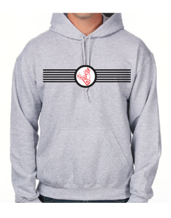 Cutters Gray Striped Hoody
