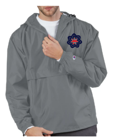 Half Zip Gray Anorak Jacket