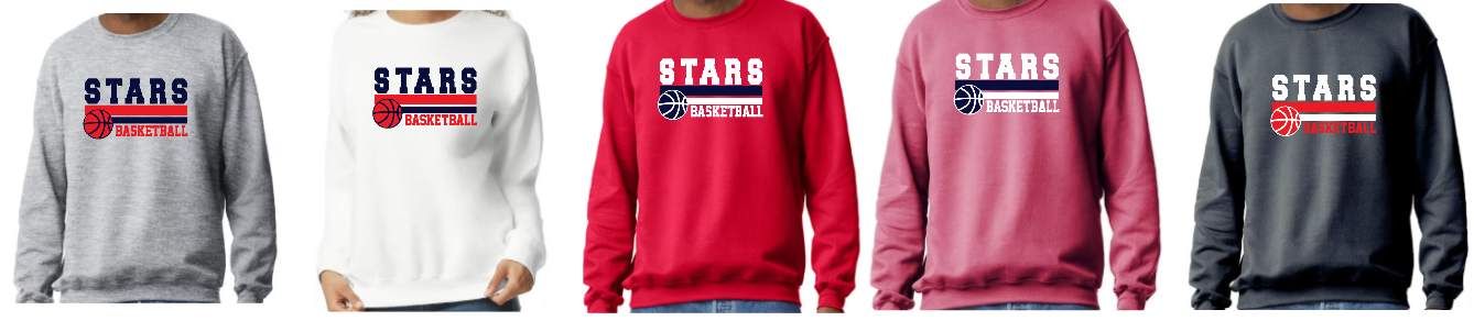 Stars Basketball Crewneck