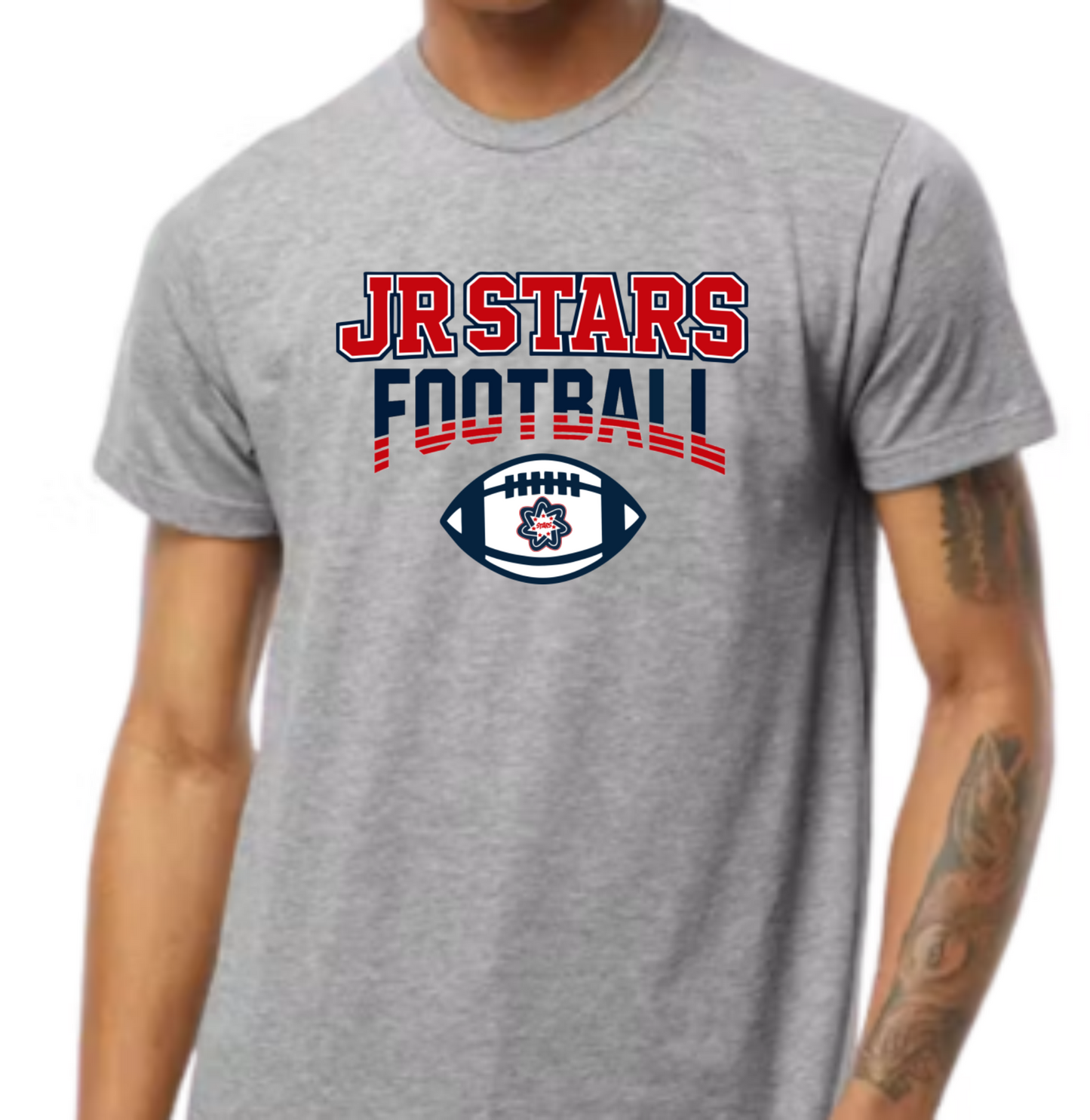Soft Style Striped Football Tshirt