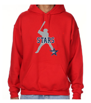 Stars Baseball Silhouette Sweatshirt