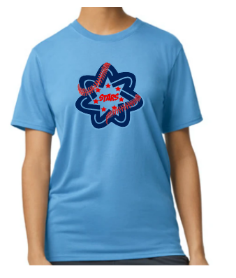 Baseball Stitch Stars Tshirt