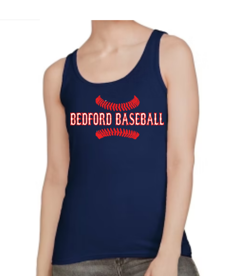 Bedford Baseball With Stitching Fitted Tank