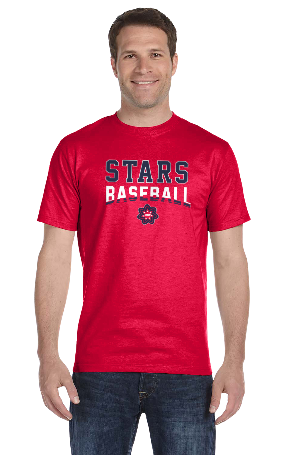 Curved Baseball Logo Tshirt