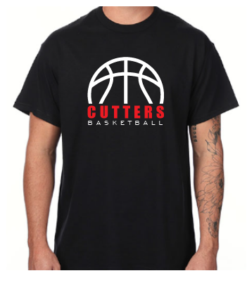 Cutters Basketball Black Tshirt