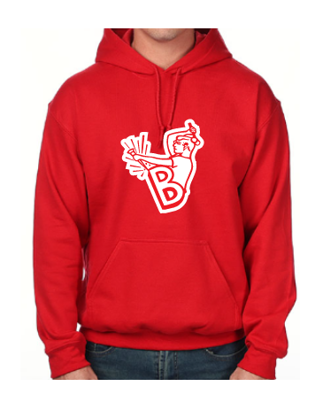Cutters Red Mascot Hoody