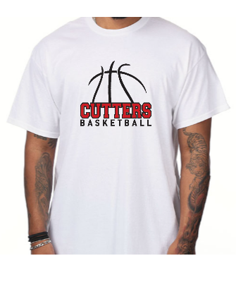 Cutters Basketball White Tshirt