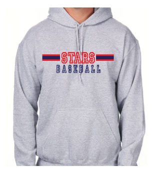 Distressed Stars Baseball Sweatshirt