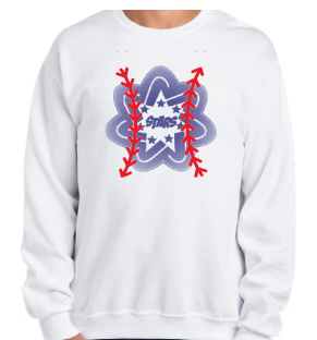 Faded Stars Baseball Crewneck