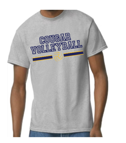Cougar Volleyball Stripe T-shirt