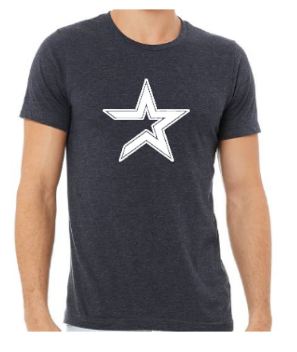 Navy Star Logo Tshirt - Soft Style