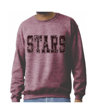 Maroon University Letters Crewneck Sweatshirt