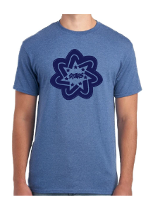 Navy Print 7 Point Star Tshirt