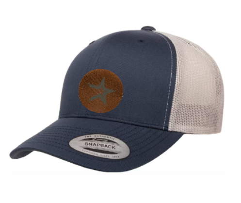 Star Logo Leather Patch Hat