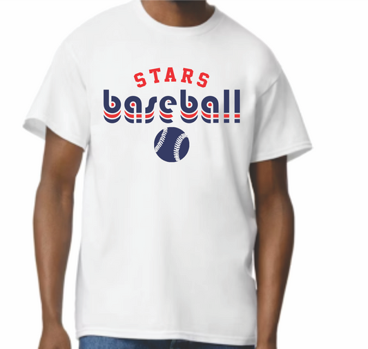 Retro Repeat Stars Baseball