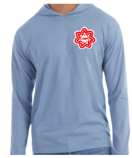 Heathered Stars Logo Soft Style Hooded TShirt