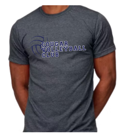 Cougar Volleyball Outline Soft Style T-shirt