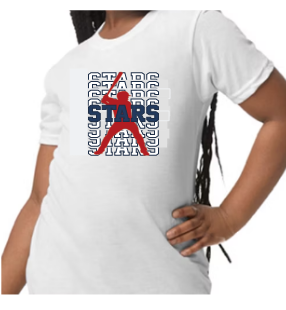 Stars Baseball Player Tshirt Youth