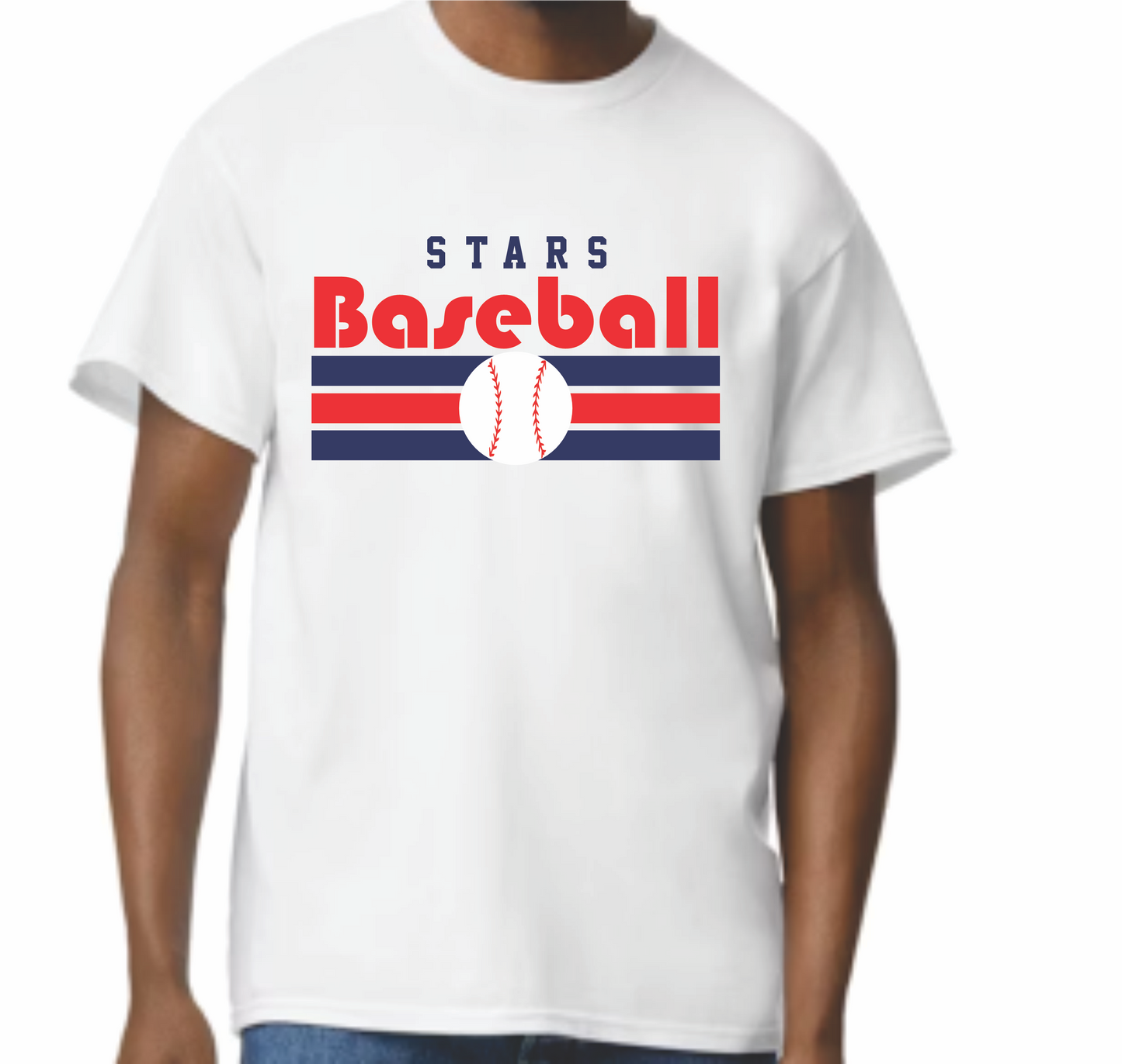 Retro Stars Striped Baseball