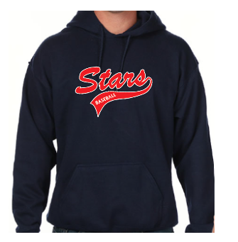 Stars Baseball Script Sweatshirt