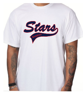 Script Stars Baseball Tshirt