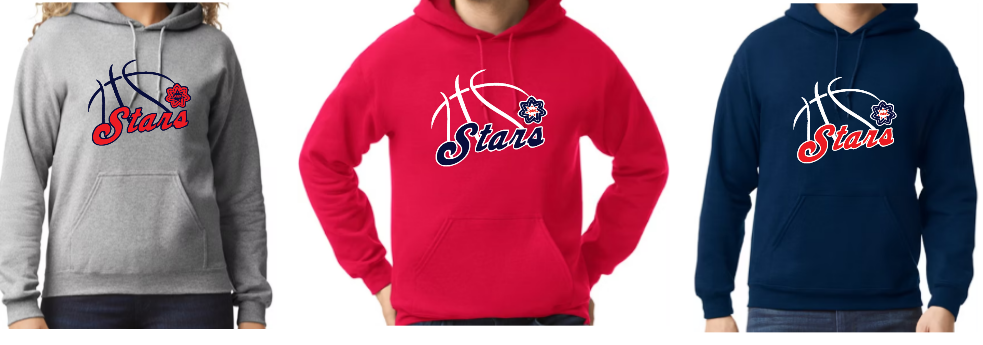 Stars Basketball Net Hoody