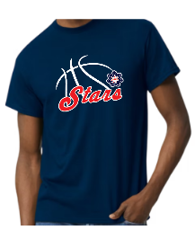 Stars Basketball Outline Tshirt