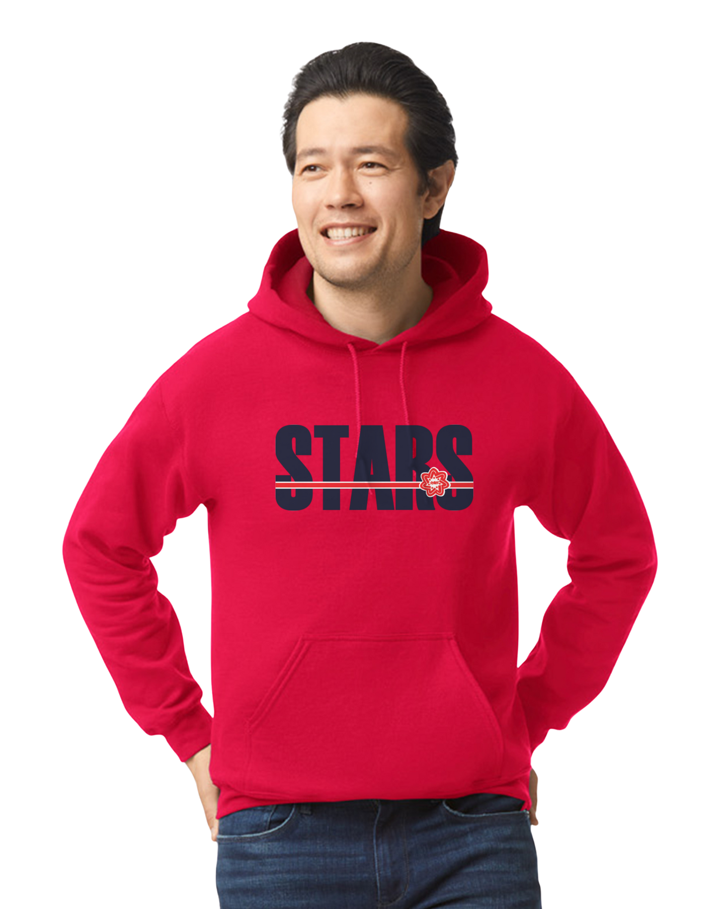 Stars Embedded Logo Hoody