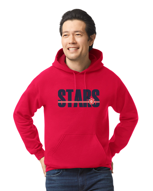 Stars Embedded Logo Hoody
