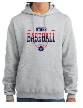 Stars Half Baseball Sweatshirt