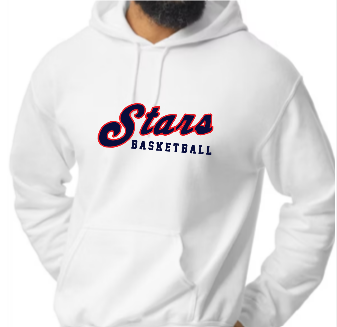 Stars Basketball Script Hoody
