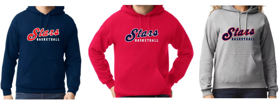Stars Basketball Script Hoody