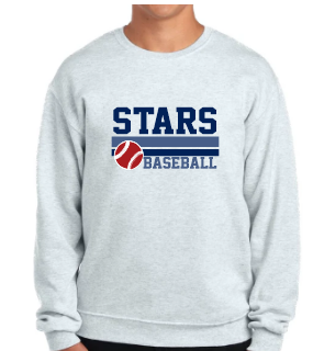 Vintage Striped Stars Baseball Crewneck