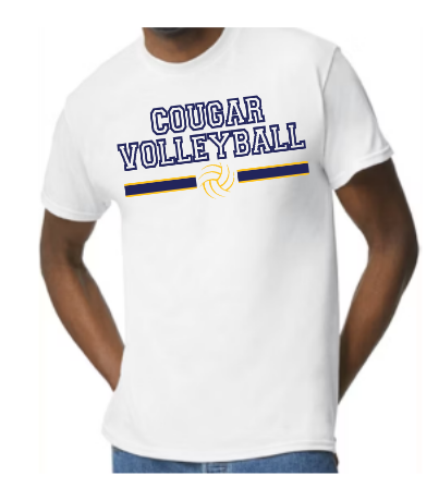 Cougar Volleyball Stripe T-shirt