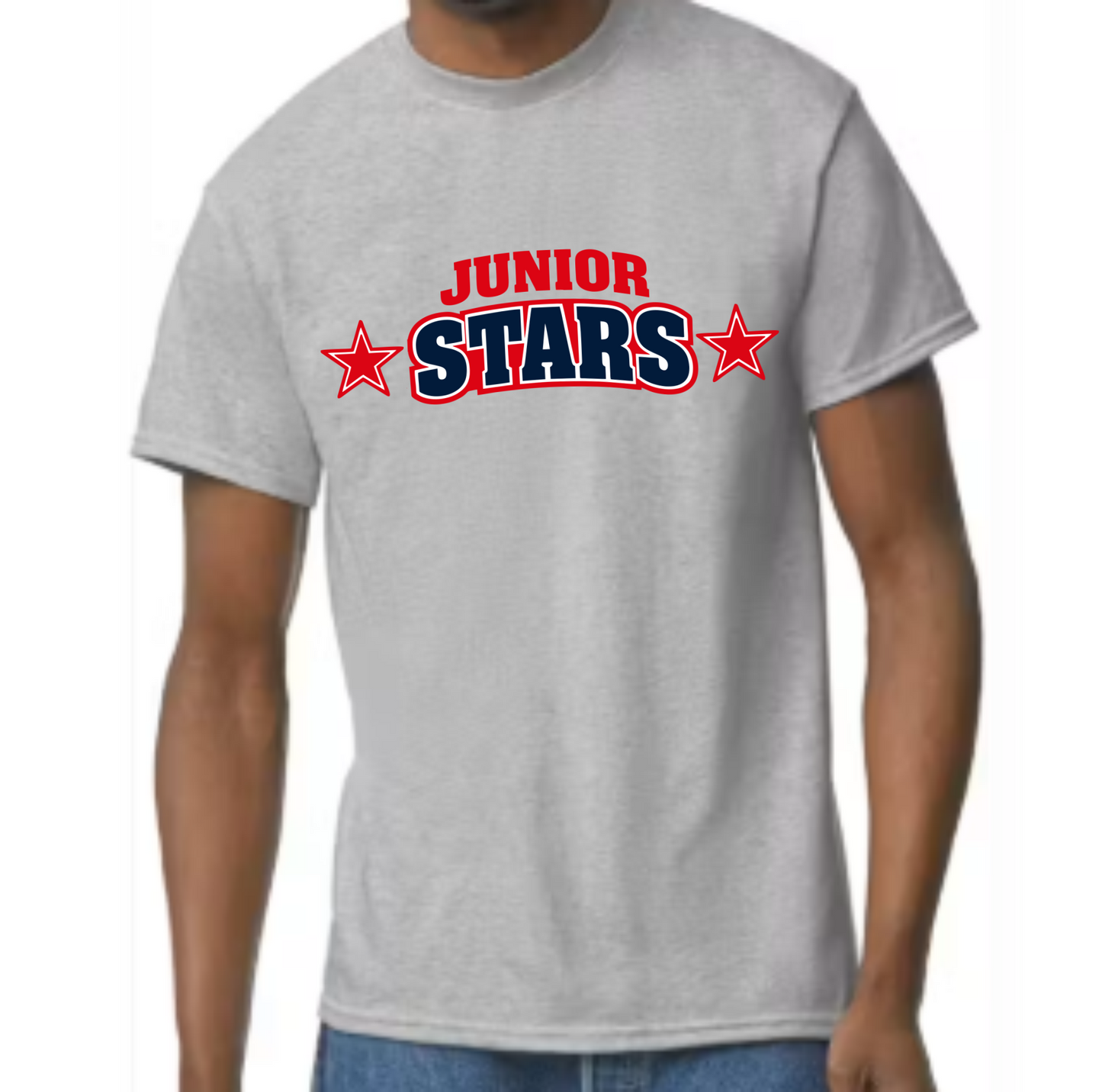 Gray Double Star Tshirt