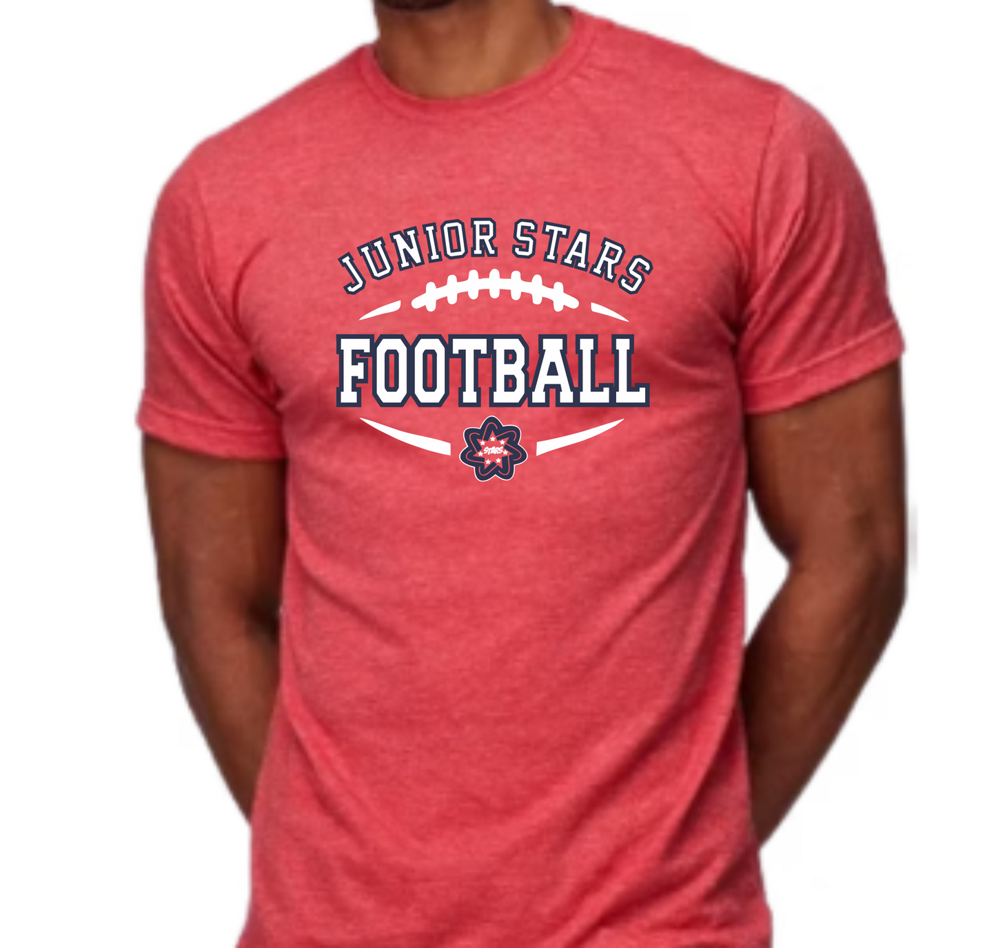 Soft Style Football Outline Tshirt
