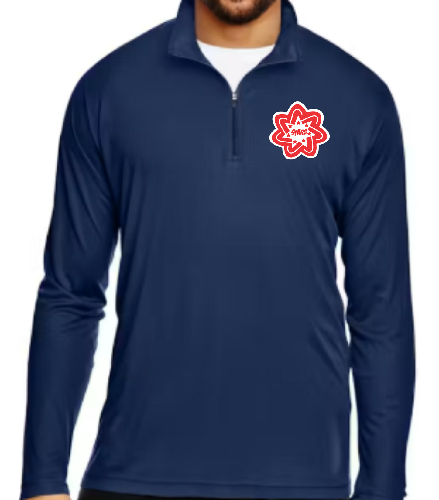 Navy Stars Performance Pullover