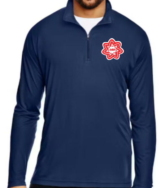 Navy Stars Performance Pullover